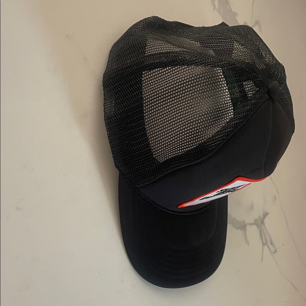 Support Day Drinking Black Trucker Hat - Picture 4 of 5
